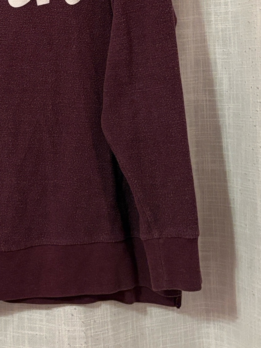 PINK Soft Maroon Graphic Spellout Athletic Sweatshirt - Picture 4 of 12